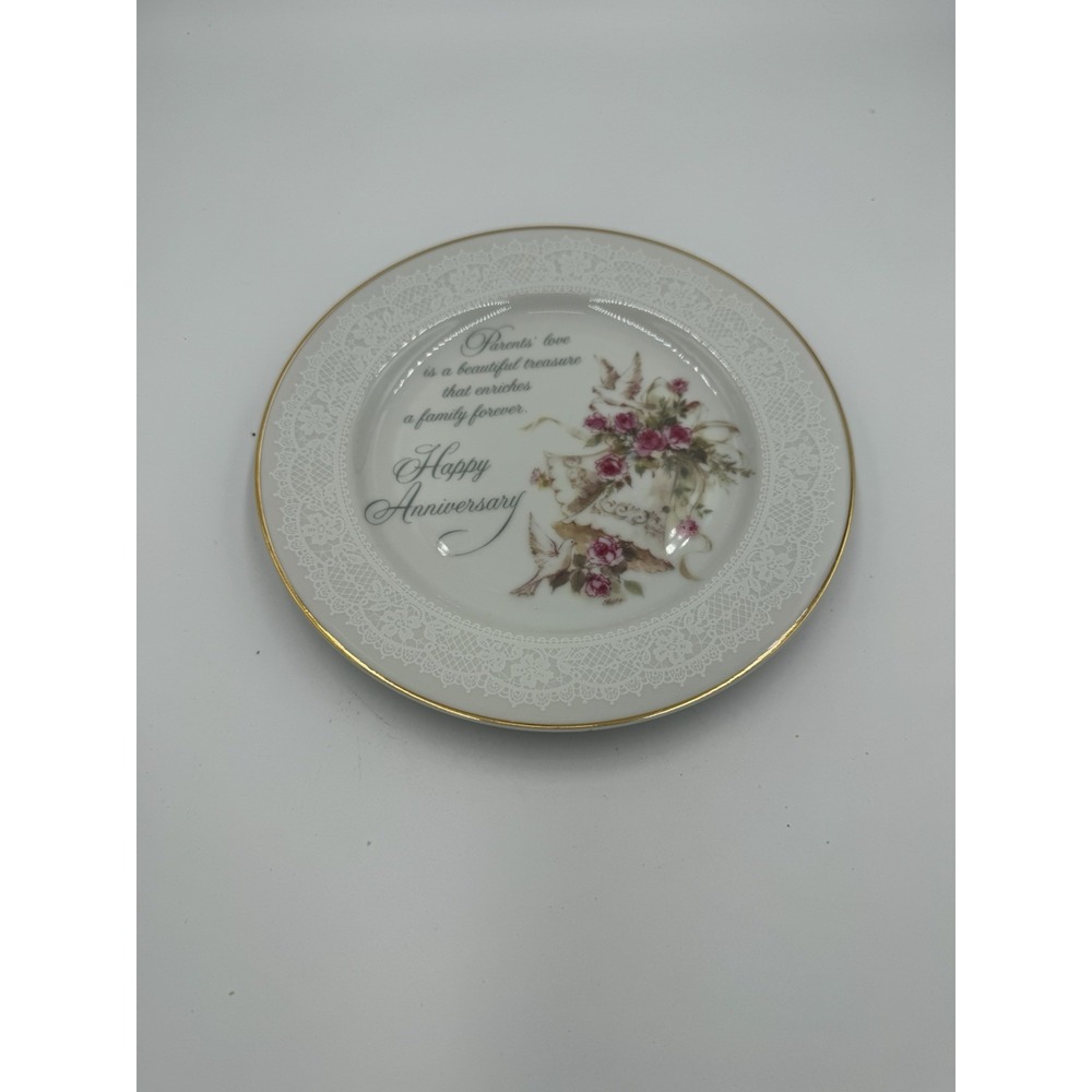 Designers Collection Anniversary Genuine Porcelain‎ Plate - Parents Anniversary